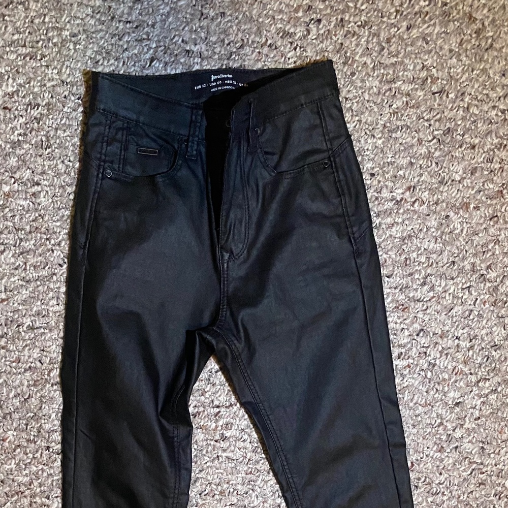 Leather Italian pants